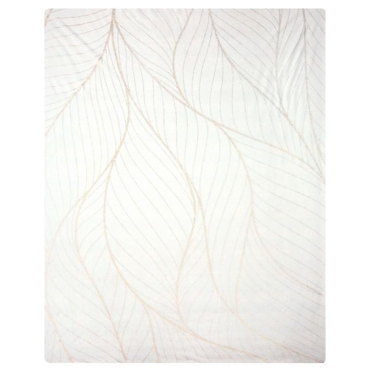 Eurofirany, koc lotos, 150-200 cm, biały