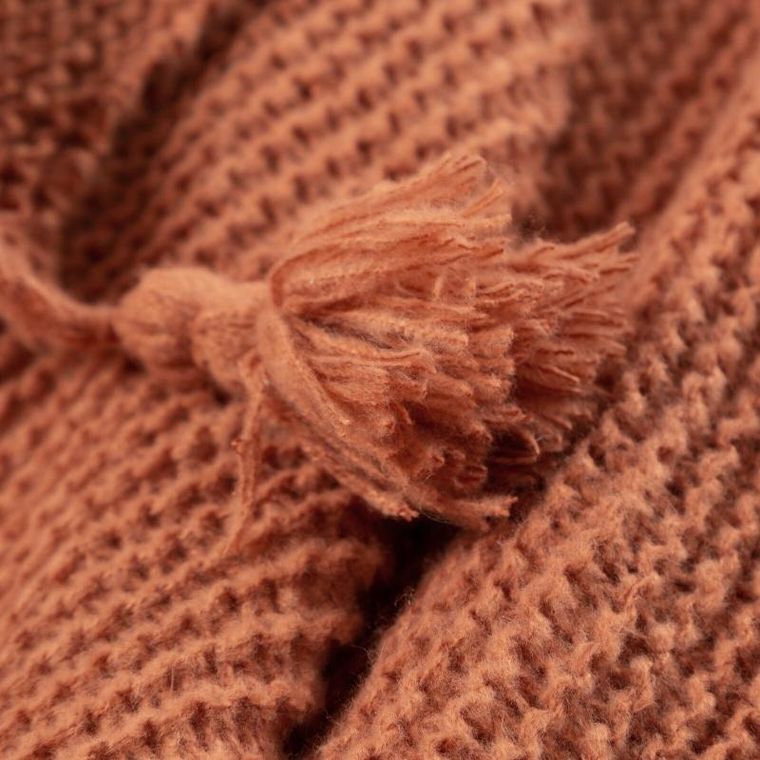 Eurofirany, koc pled, 130-170 cm, ceglany