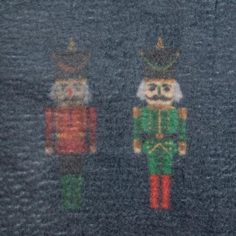 Eurofirany, koc świąteczny Peter, 200-220 cm, granatowy