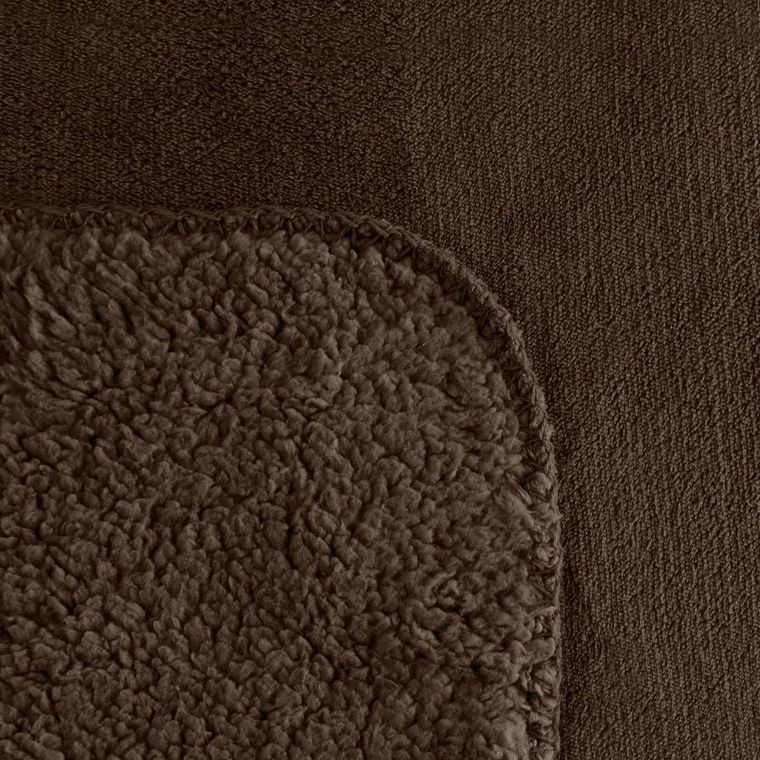 Eurofirany, koc, Tedy, 200-220 cm, ciemnobrązowy