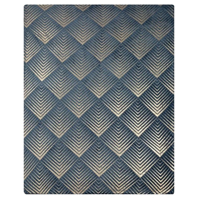 Eurofirany, koc Victoria, 150-200 cm, granatowy