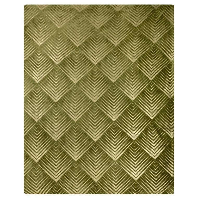 Eurofirany, koc Victoria, 150-200 cm, oliwkowy