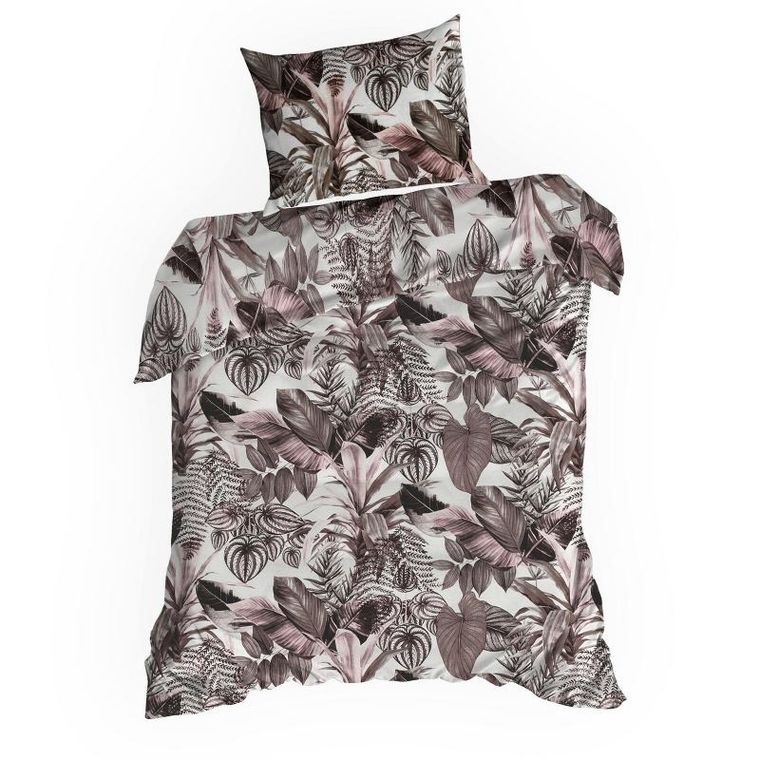 Eurofirany, komplet pościeli bawełnianej, Davos, 140-200 cm, fioletowy