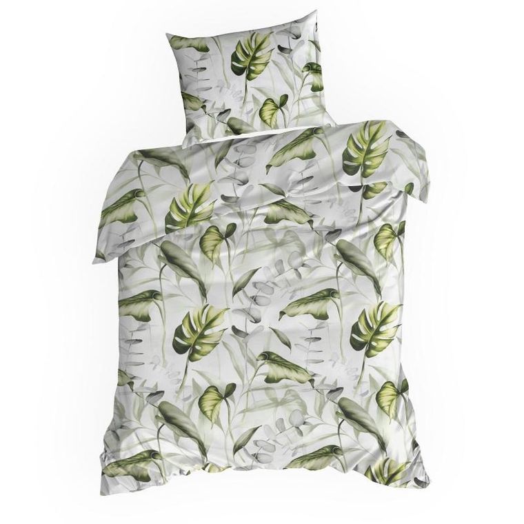 Eurofirany, komplet pościeli bawełnianej, Ellen, 140-200 cm, biały