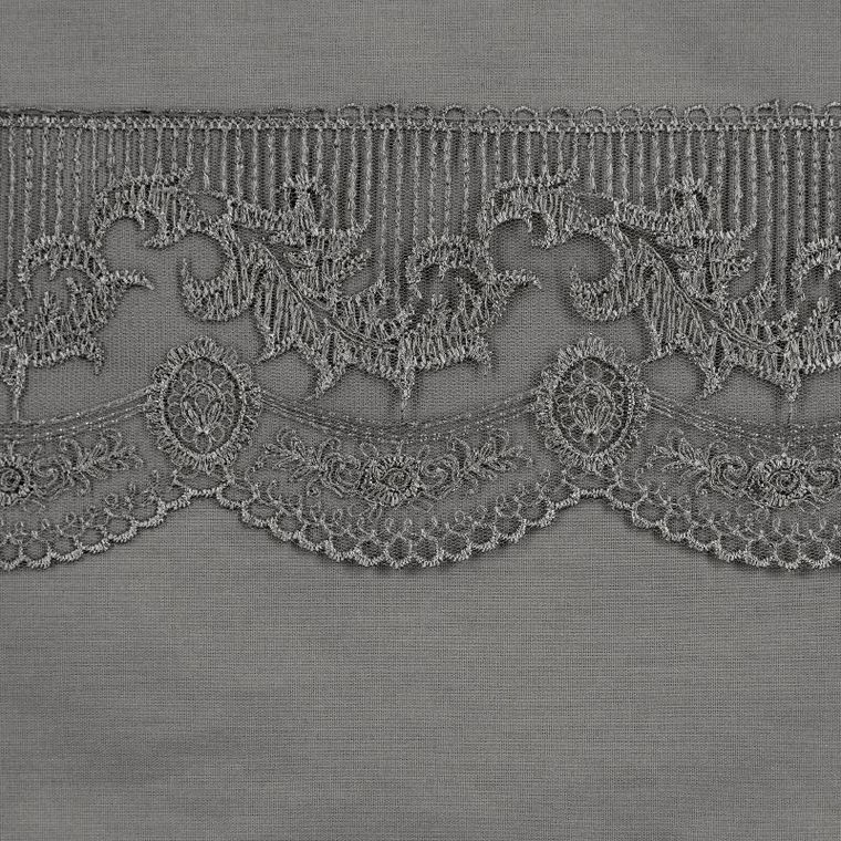 Eurofirany, komplet pościeli bawełnianej, Lana1, 160-200 cm, 2-70-80 cm, ciemnoszary