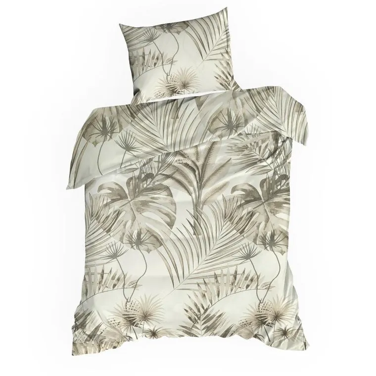 Eurofirany, komplet pościeli bawełnianej, Nina, 160-200 cm, beżowy