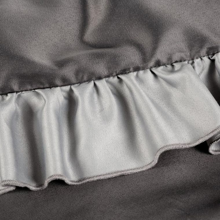 Eurofirany, komplet pościeli, Eliza, 160-200 cm, stalowy