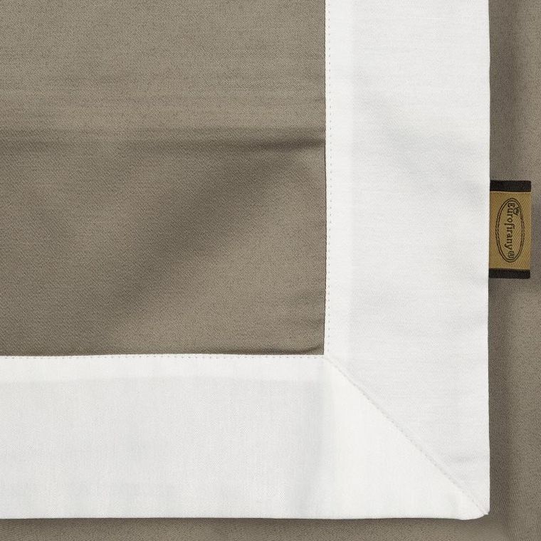 Eurofirany, komplet pościeli, Laura, 160-200 cm, ciemnobeżowy