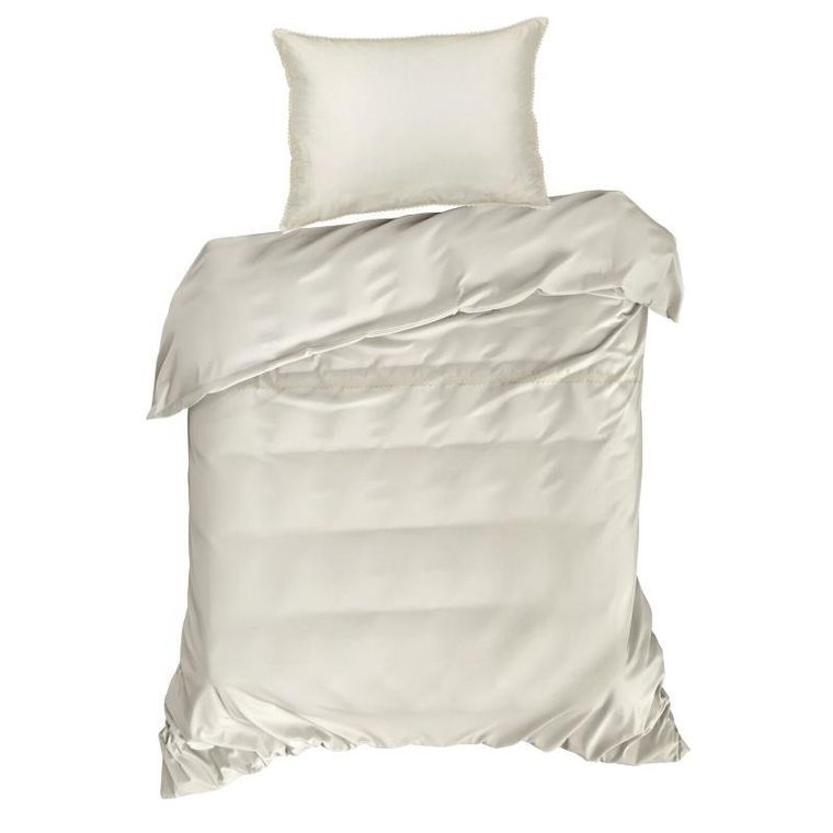 Eurofirany, komplet pościeli, Linda, 220-200 cm, kremowy