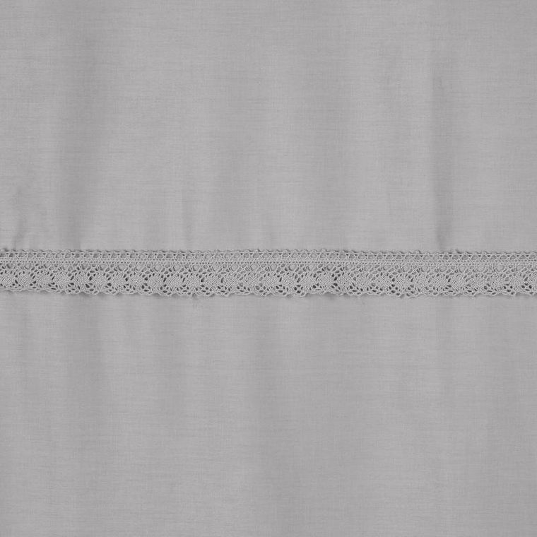 Eurofirany, komplet pościeli retro, 220-200 cm, jasnoszary