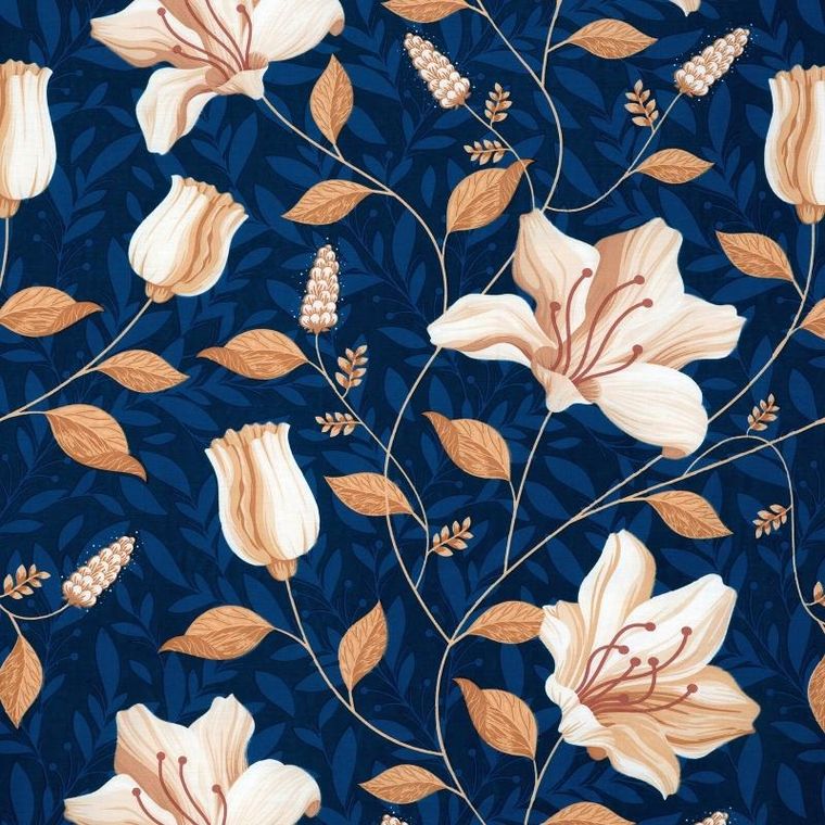 Eurofirany, komplet pościeli satynowej, Nika, 160-200 cm, granatowy