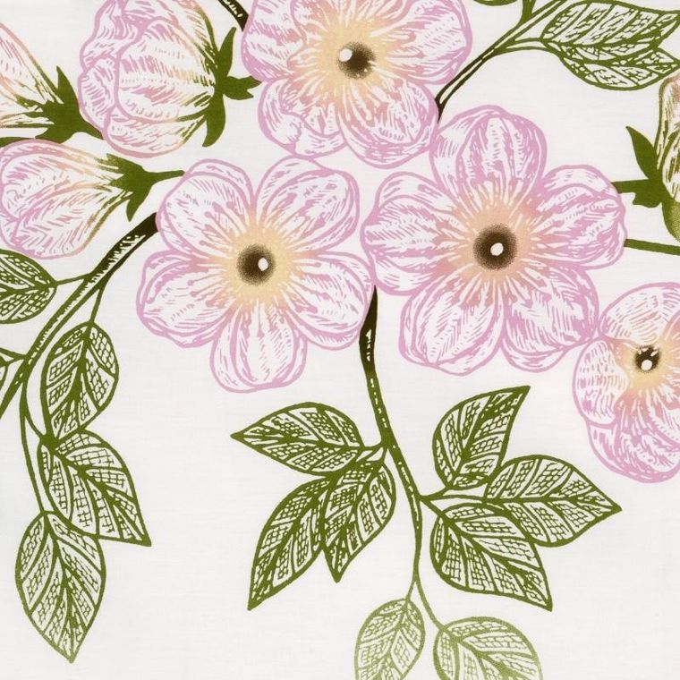 Eurofirany, komplet pościeli satynowej, Nika, 220-200 cm, biały