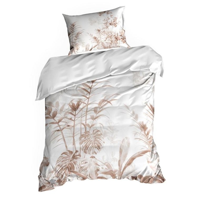 Eurofirany, komplet pościeli satynowej premium, 160-200 cm, biały