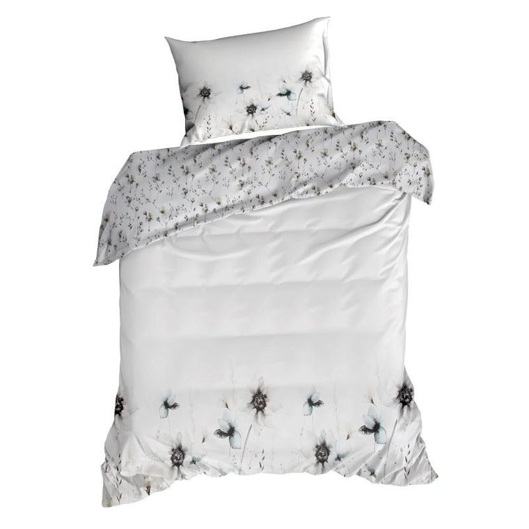 Eurofirany, komplet pościeli satynowej, premium22, 220-200 cm, biały