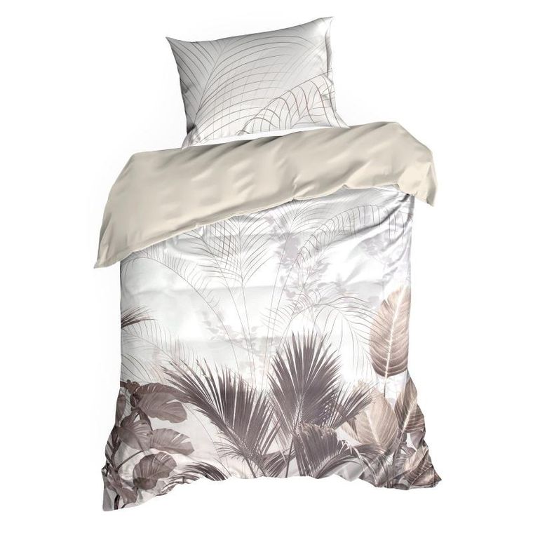 Eurofirany, komplet pościeli satynowej, premium23, 220-200 cm, kremowy