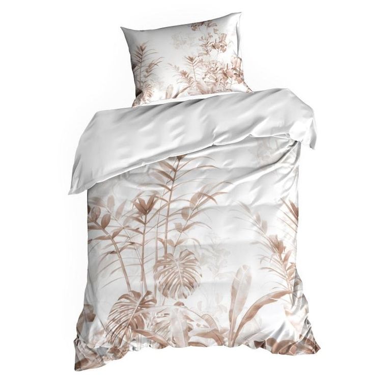 Eurofirany, komplet pościeli satynowej, premium25, 220-200 cm, biały