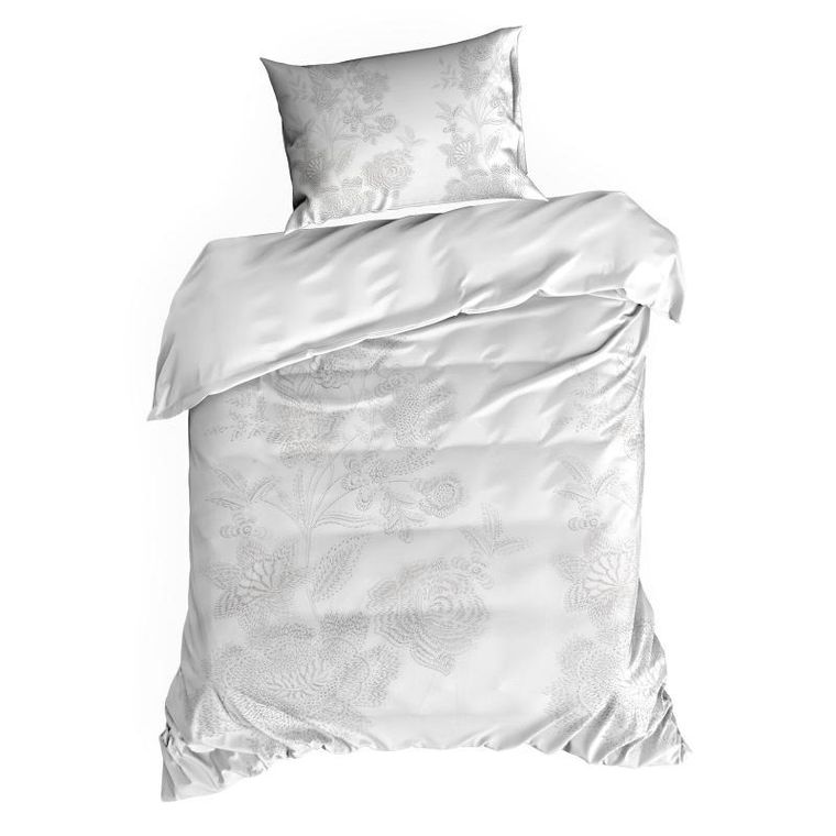 Eurofirany, komplet pościeli satynowej, premium27, 220-200 cm, biały