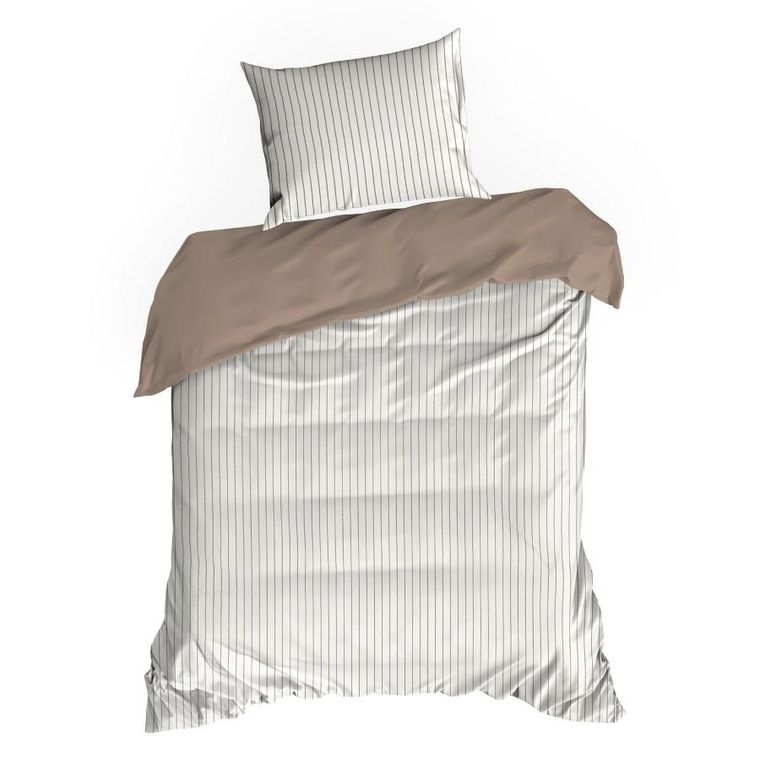 Eurofirany, komplet pościeli satynowej, Raya, 140-200 cm, biały