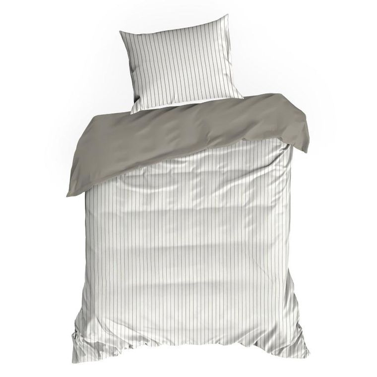 Eurofirany, komplet pościeli satynowej, Raya, 140-200 cm, biały