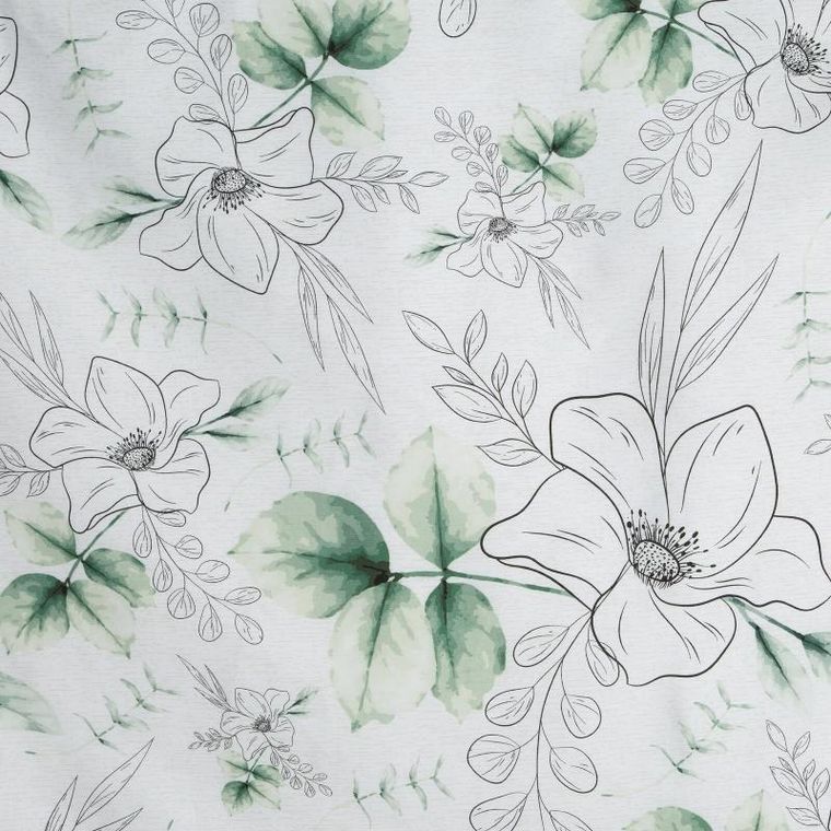 Eurofirany, komplet pościeli satynowej spring, 140-200 cm, biały