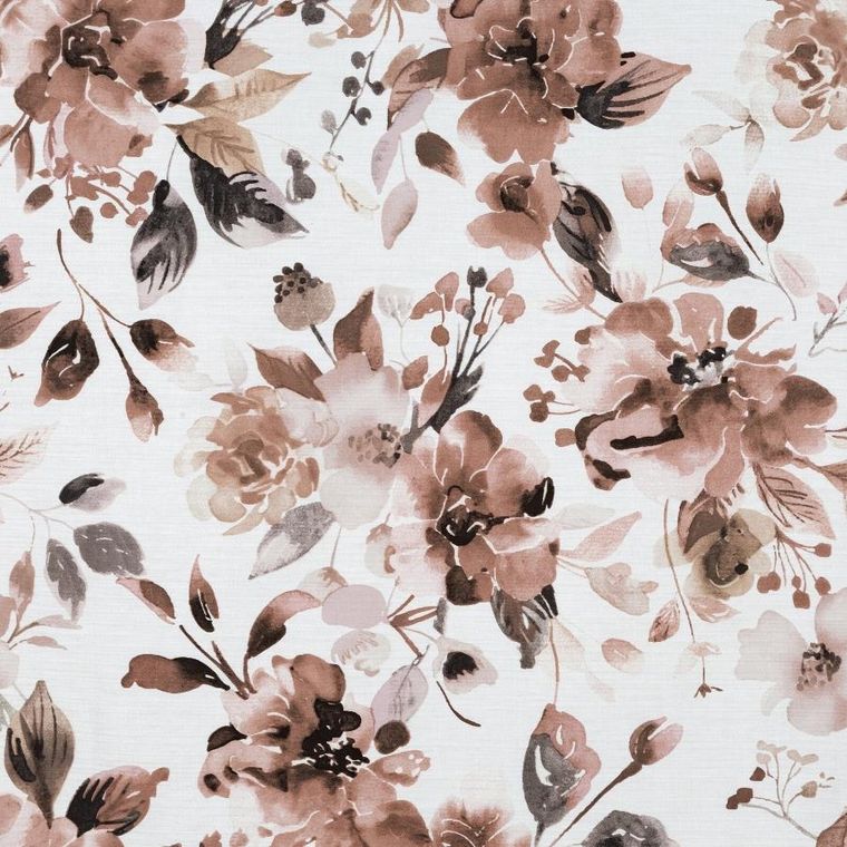 Eurofirany, komplet pościeli satynowej, Spring, 140-200 cm, biały