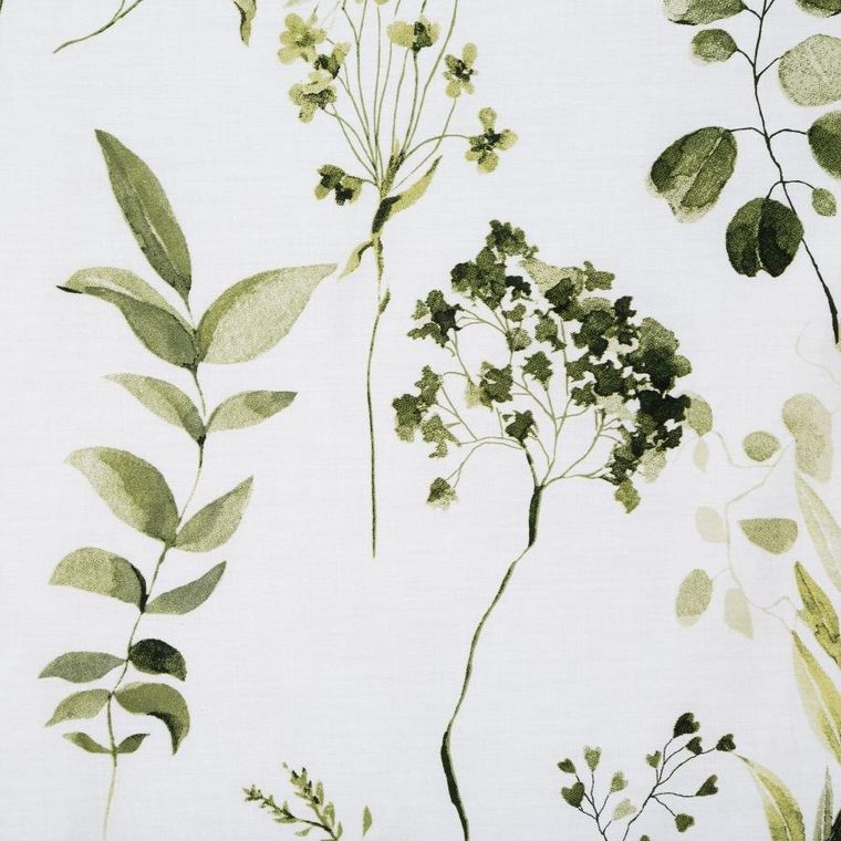 Eurofirany, komplet pościeli satynowej, spring. 140-200 cm, oliwkowy