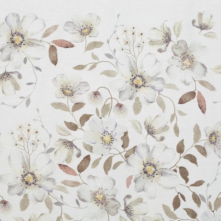 Eurofirany, komplet pościeli satynowej, spring, 140-200 cm, popielaty