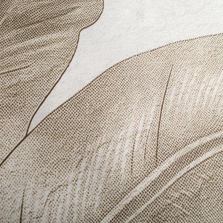 Eurofirany, komplet pościeli satynowej, spring, 160-200 cm, ciemnobeżowy