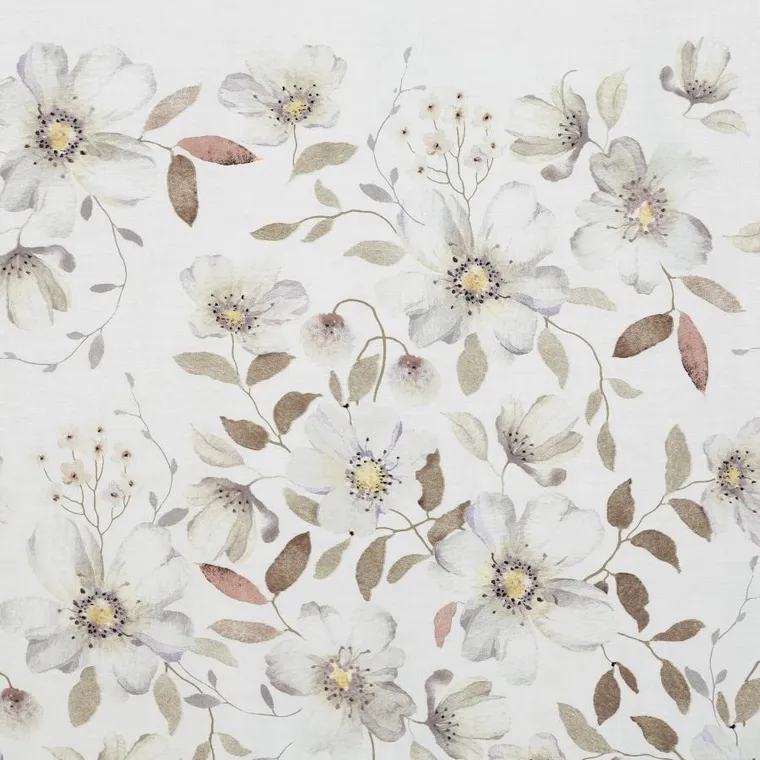 Eurofirany, komplet pościeli satynowej, spring, 160-200 cm, popielaty