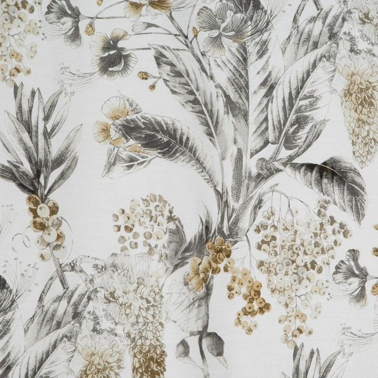 Eurofirany, komplet pościeli satynowej, Spring, 160-200 cm, stalowy