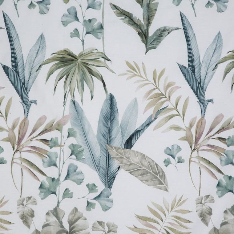 Eurofirany, komplet pościeli satynowej, Spring, 160-200 cm, zielony