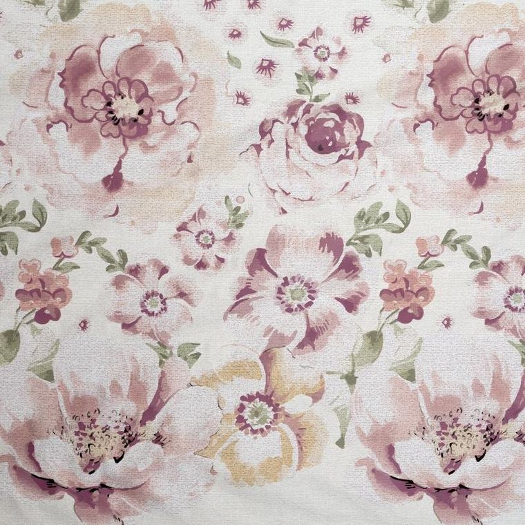 Eurofirany, komplet pościeli satynowej spring, 220-200 cm, popielaty