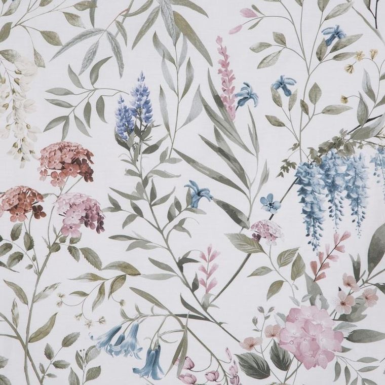 Eurofirany, komplet pościeli satynowej, Spring, 220-200 cm, zielony