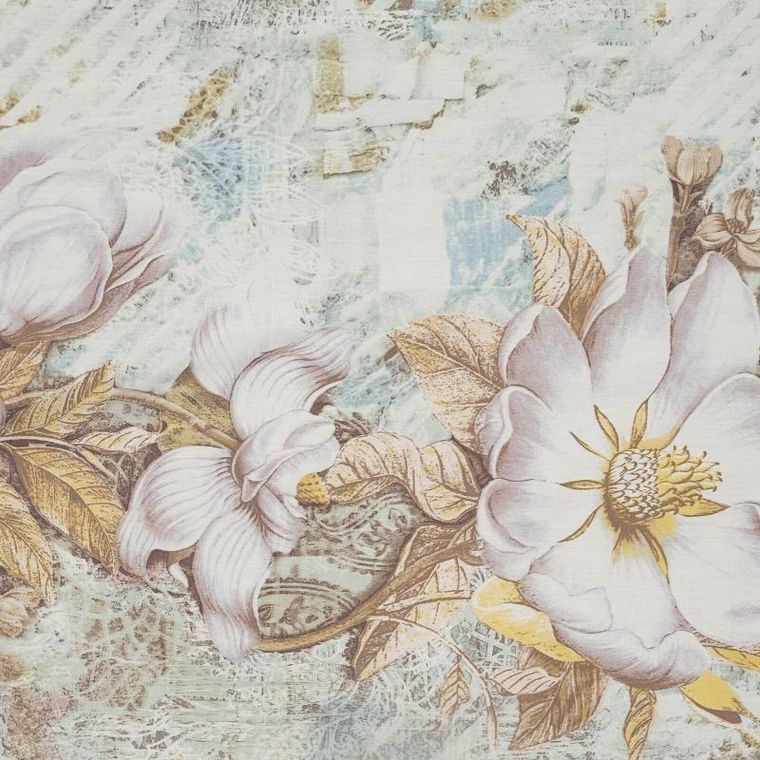 Eurofirany, komplet pościeli satynowej spring, 26, 140-200 cm, jasnokremowy