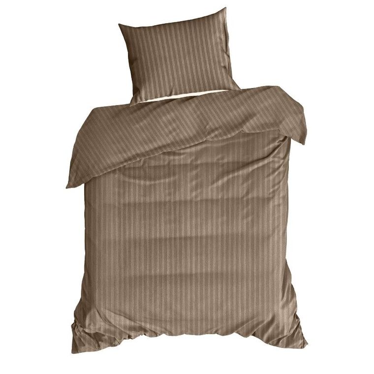Eurofirany, komplet pościeli satynowej, Vera, 160-200 cm, brązowy