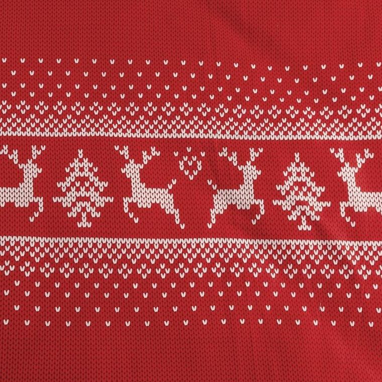 Eurofirany, komplet pościeli świątecznej, Noel, 220-200 cm, czerwony