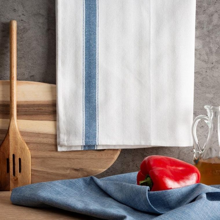 Eurofirany, komplet ręczników kuchennych, 2 szt., Sofia, 50-70 cm, niebieski