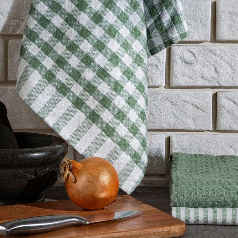 Eurofirany, komplet ręczników kuchennych, Lucy, 50-70 cm, biały