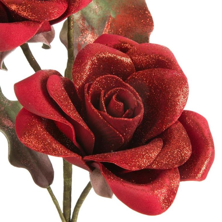 Eurofirany, kwiat flore, 83 cm, czerwony