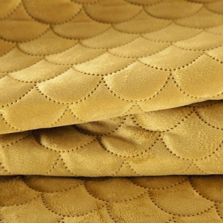 Eurofirany, narzuta Ariel, 220-240 cm, musztardowy