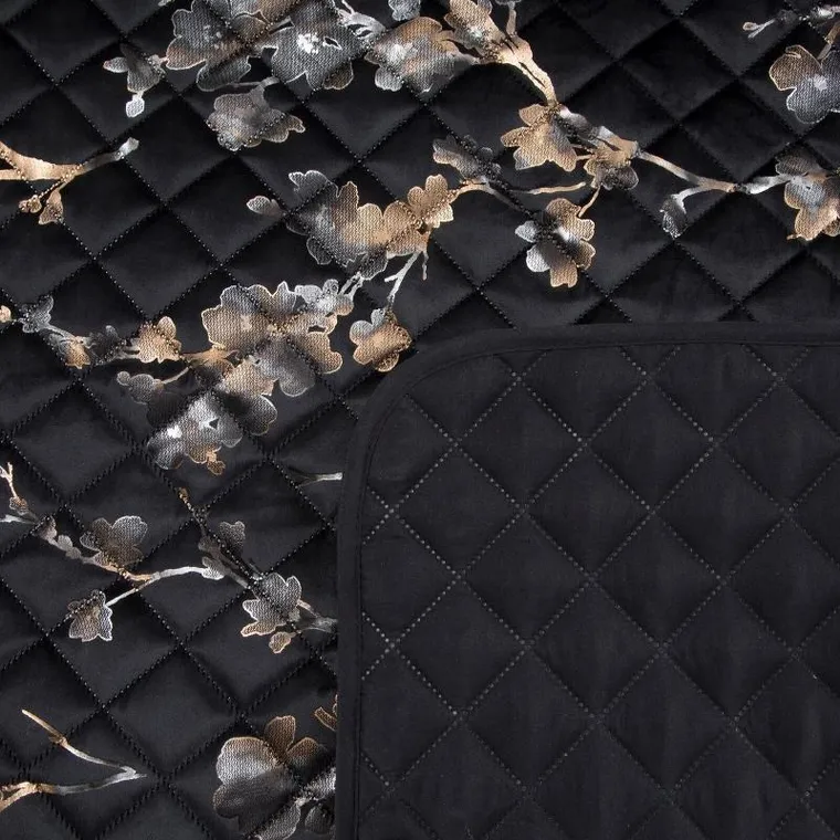 Eurofirany, narzuta blink, 200-220 cm, czarny