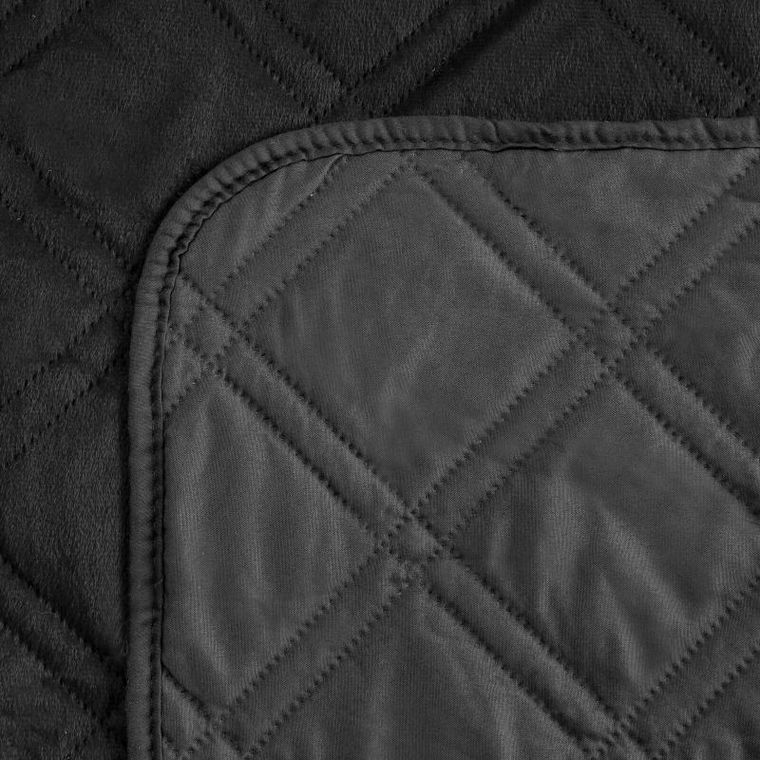 Eurofirany, narzuta d91 Luiz, 170-210 cm, czarny