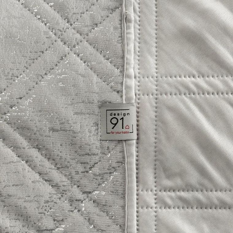 Eurofirany, narzuta d91 luiz 200-220 cm, srebrny