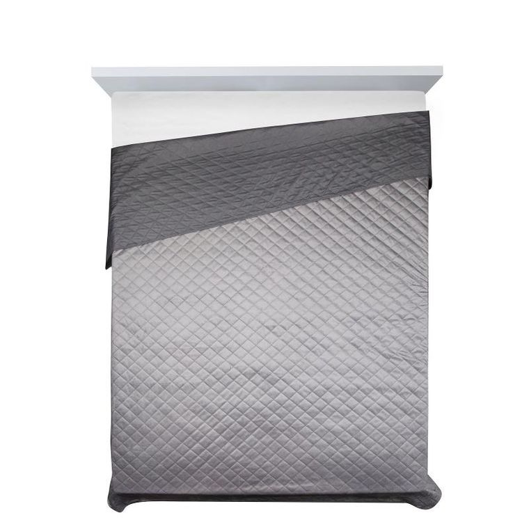 Eurofirany, narzuta d91 Luiz5, srebrny, 220-240 cm