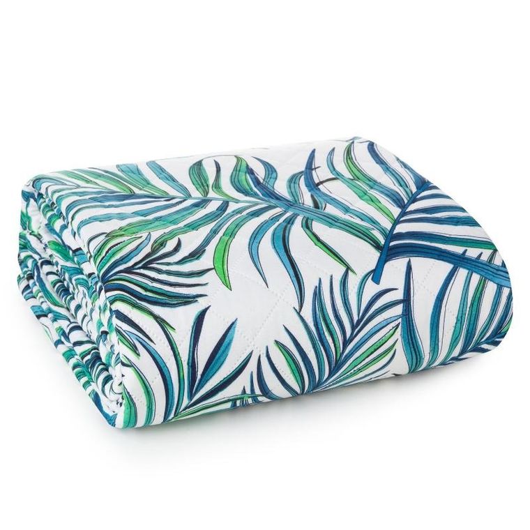 Eurofirany, narzuta d91 Palms, 200-220 cm, biały