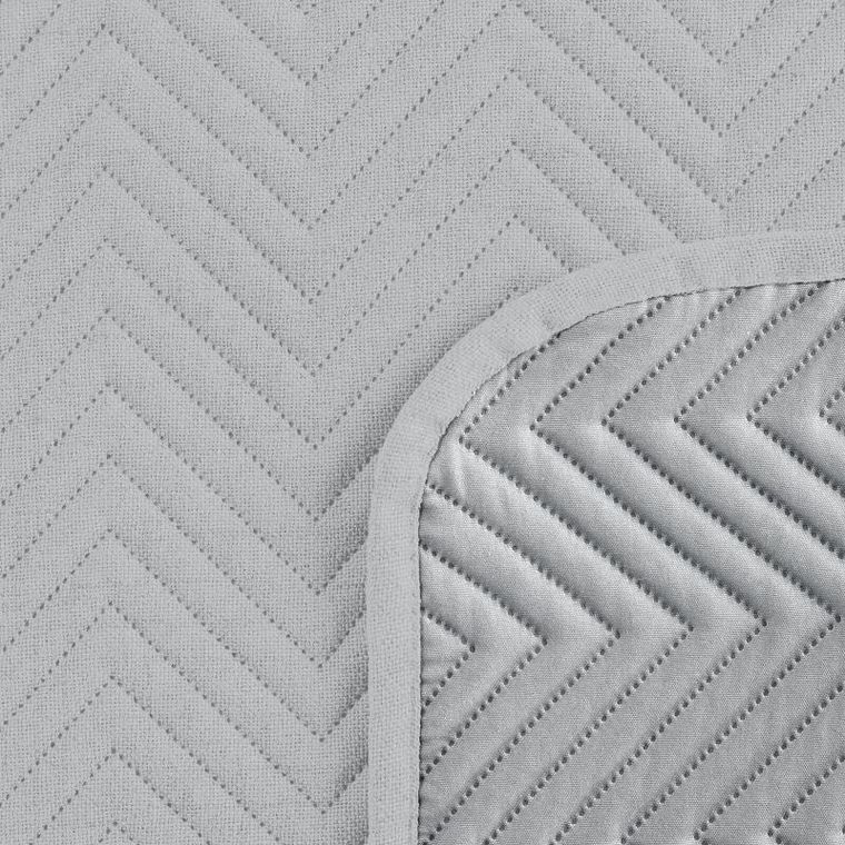 Eurofirany, narzuta len, 200-220 cm, srebrny