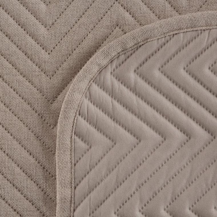 Eurofirany, narzuta len, 220-240 cm, beżowy