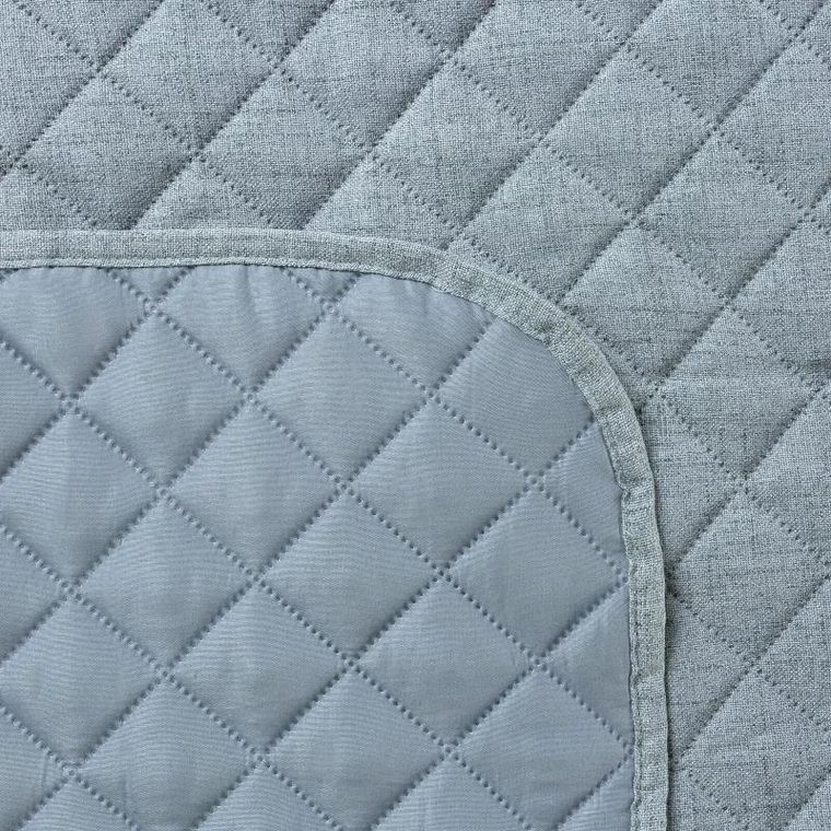 Eurofirany, narzuta len, 220-240 cm, niebieski