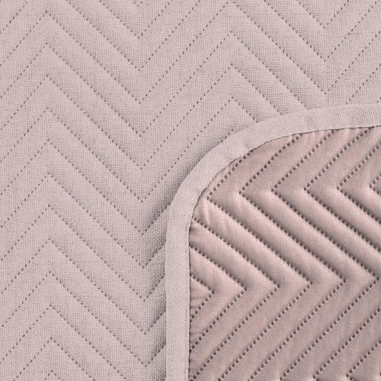 Eurofirany, narzuta len, 220-240 cm, różowy