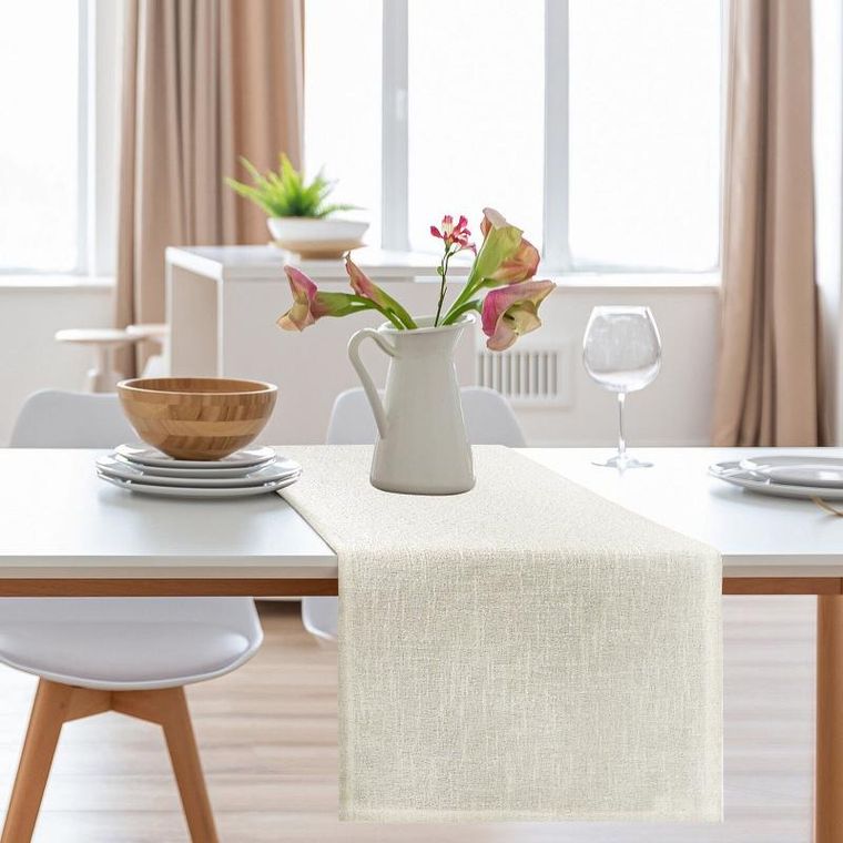 Eurofirany, obrus Ines, 140-300 cm, kremowy